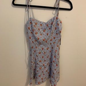 Reformation blue mini dress